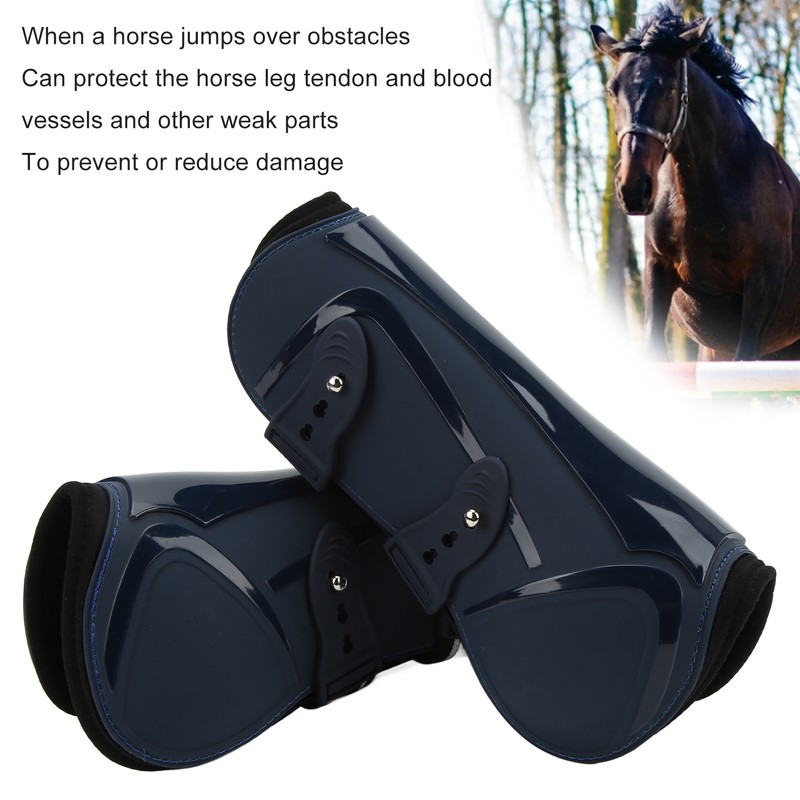 Horse Tendon Boots PU Shell Tendon Fetlock Brace for Riding
