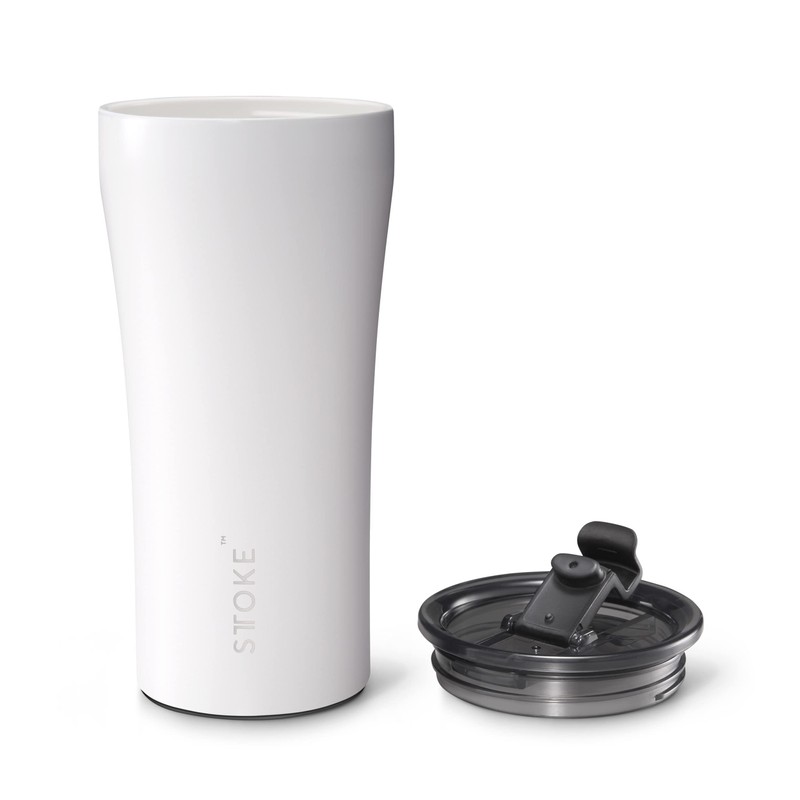 Sttoke Leakproof Ceramic Reusable Coffee Cup 16 oz - Angel