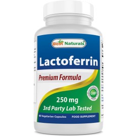 Best Naturals Lactoferrin 250 mg Veggie Capsule, Supports Healthy Immune Function - 60 Count