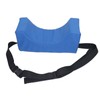 Head Positioner Pillow Blue PU Leather Breathable Comfortable Neck Support