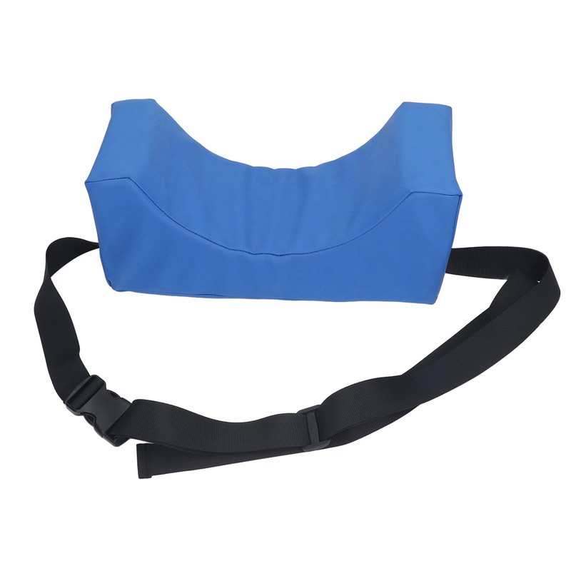 Head Positioner Pillow Blue PU Leather Breathable Comfortable Neck Support