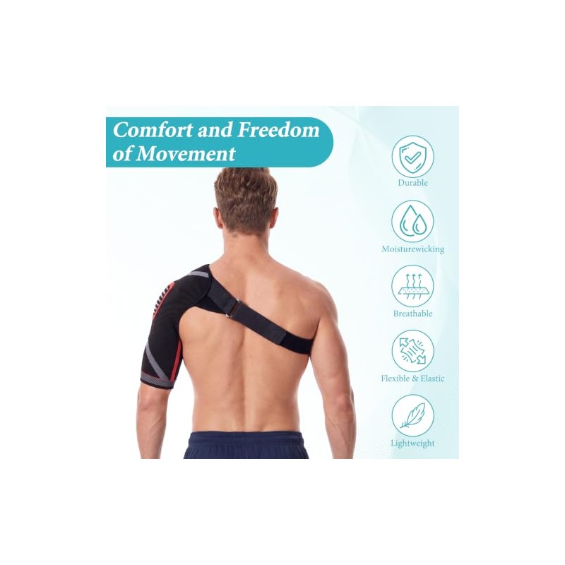 Rotator Cuff Shoulder Support Brace,Adjustable Shoulder Brace