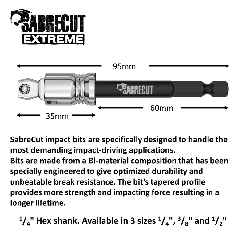 1 x SabreCut SCISA10038 95mm 15 Degree Tilt Socket Adapter