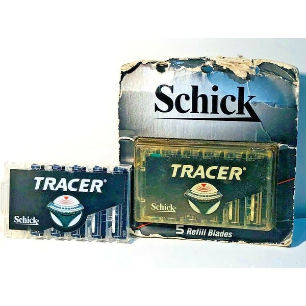 SCHICK TRACER 10 REFILL BLADES LUBRICATING COMFOR STRIP DAMAGED PACKAGED