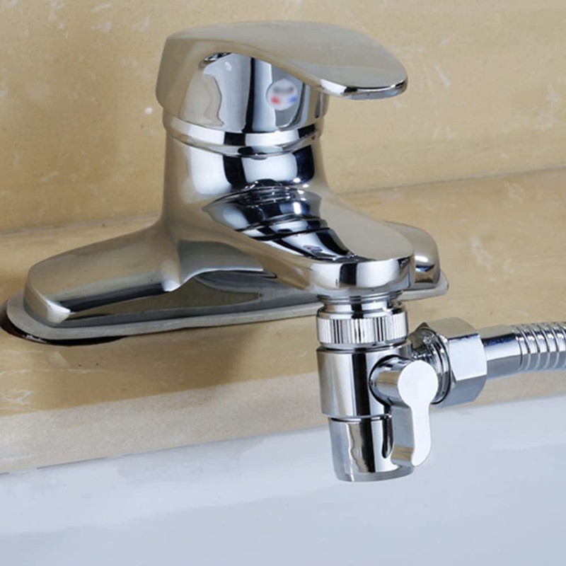 2 x 3-way shower valve, shower attachment for bath taps,