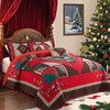 VAPUTAR King Quilt Bedding Set, Cotton Christmas Quilt Bedding Set