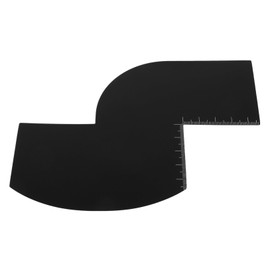 SAFIGLE Barber Hairline Shaping Card with Measurement Indicators Reusable Beard Styling Tool for Precise Haircuts Durable Design for Home and Barber Shop Use Achieve Defined Beard and