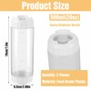 Grevosea 2 Pcs 20 oz Inverted Squeeze Bottles, Refillable Large