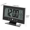 Digital Travel Alarm, Large LCD Display Digital Sound Sensor Table