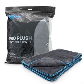 Optimum ProPlush Car Drying Towel – Ultra Soft and Absorbent Microfiber Towel for Drying Cars – 1300 GSM, 24” x 36” 70/30 Blend