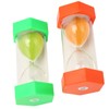 2Pcs Sand Timer 20 Minutes Hexagonal Shape Durable Plastic Widely