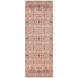 Keen Home Design 2x10 Rug - Machine Washable Runner with Non-Slip Backing, Ideal for Hallway, Entryway, Kitchen, Laundry Room - Vintage, Easy Clean, Durable, Low Pile Rug - (2'6" x 10')