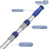 Poolvio 15 FT Telescopic Pool Pole - Adjustable 3 Piece