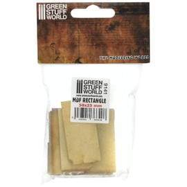 Green Stuff World - MDF Rectangular Base 50mm x 25mm
