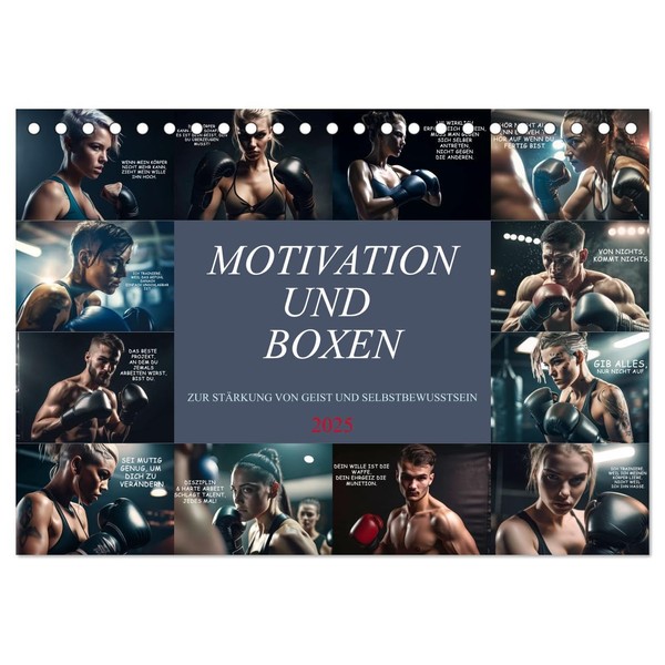 Motivation and Boxes (Desk Calendar 2025 DIN A5 Landscape), CALVENDO