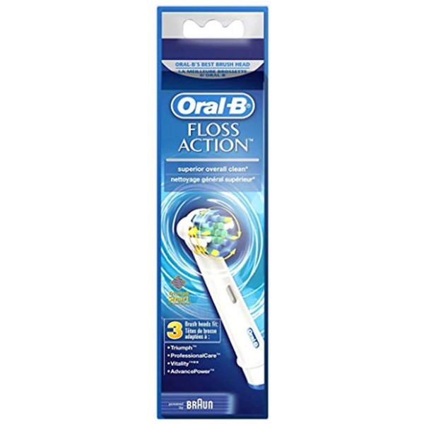 Oral-B Professional Floss Action Replacement Brush Head 3 Count