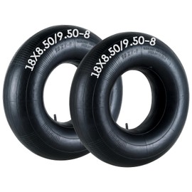 AMGSH 2 Pack 18x8.50/9.50-8 Inner Tubes, High Duty 18x6.50-8, 18x7.50-8, 18x8.50-8, 18x9.50-8, 20x8-8, 20x10-8 Universal Fit Tire Tube with TR13 Straight Valve Stem (18x8.50/9.50-8)