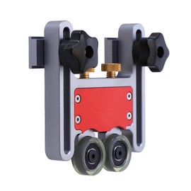 Table Saw Roller Jig, Bearing Roller Featherboard Double Wheel Sliding Jig Guide Table Saw Accessories for Woodworking Cutting CNC