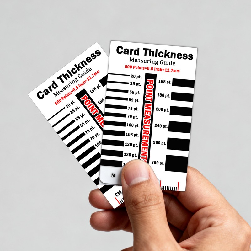 2 Pack Sports Card Thickness Measuring Card 2.13 x 3.38