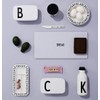 Design Letters Personal Water Bottle White (B) | BPA Free