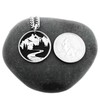 Trail Necklace, Mountain Hiking Jewelry, Engraved Hand Cut Coin, By