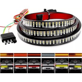 PUNKZZ Tira De Luz Led De Puerta Trasera 60 Pulgadas Para Camioneta