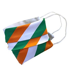 Adult Irish Flag Striped Face Mask