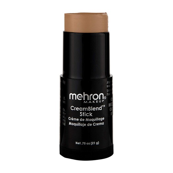 Mehron Makeup CreamBlend Stick - Foundation (.75 oz) (Light Medium Olive)