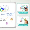 Lockways Dry Erase Board, 18 x 12 Magnetic Whiteboard Dry