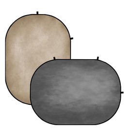 Kate 5x6.5ft(1.5x2m) Collapsible Backdrop Brown Grey Texture Pop up Backgrounds Folding Photography Backdrops Photoshoot Prop