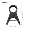 MECCANIXITY 20 Pcs Garden Plant Clips Round Clips Black Adjusting