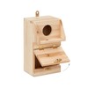 Relaxdays Great Tit & Redstart Nesting Box with Cleaning Flap