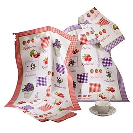 Erwin Müller 4-pk dish towels cotton colourful size 50x70 cm