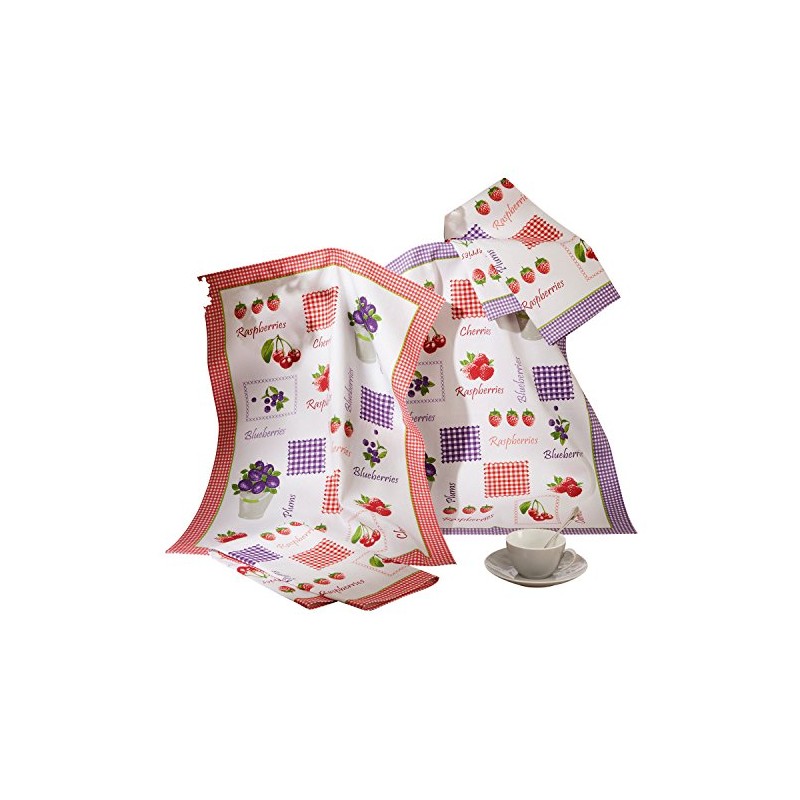 Erwin Müller 4-pk dish towels cotton colourful size 50x70 cm