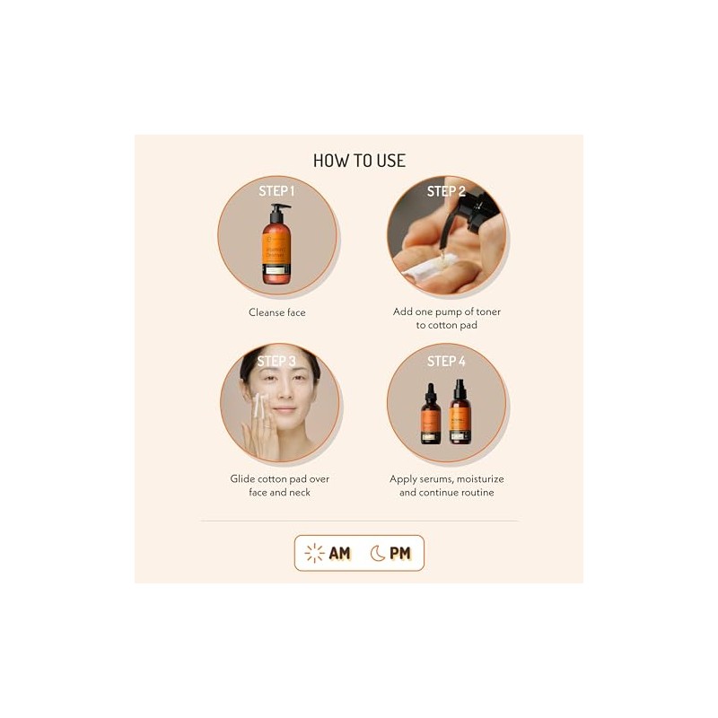 Natural Vitamin C Face Toner - Hydrating, Firming, pH Balancing