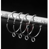 Curtain Rings (Set of 20) Silver, Sliding Rings, Shower Curtain