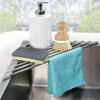 Kitchen Stainless Steel Corner Caddy Triangle Dish Drying Rack for