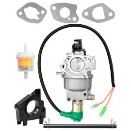 Fuel Generator Carburetor Fit for Duromax XP10000E 18hp Carb Fuel Filter, Replace P27-2, Hole Center Distance 52.49mm Core Hole 27mm
