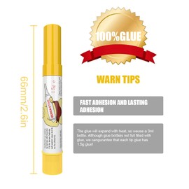 50pcs Vial Convenient Super Glue,Bouaegr All Purpose Adhesive,Universal Super Glue,Instant bonding for bonding Plastic,Glass, Leather, Metal, Wood, Ceramic, Silicone, Rubber-1.5g/pc