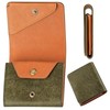 Fabrizio Men's Women's Bifold Coin Purse, Mini Wallet, Small, Thin,