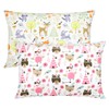 Children's Cushion Cover, Pack of 2, 100% Cotton Baby Pillowcase,