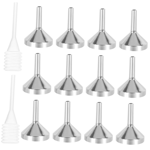 GRIRIW 10 Pcs Mini Funnels with Dropper for Filling Bottles