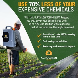 Portable ULV Fogger/Sprayer Backpack Machine 10L Electric, 110V, Distance 8-10 Meters - Disinfection Sprayer, Large Area Disinfection Machine Suitable for Indoor Outdoor Garden Home Hotel School