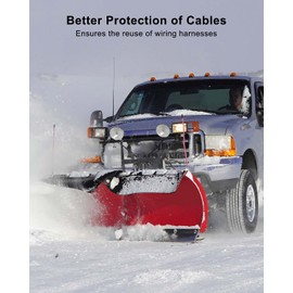 NTSUMI 1 Pair Snow Plow Dust Cap Plug Cover Replace MSC05081 MSC03721 Fit for Boss HYD01684 HYD01690 Power Cable, Plow Connector Cover Kit