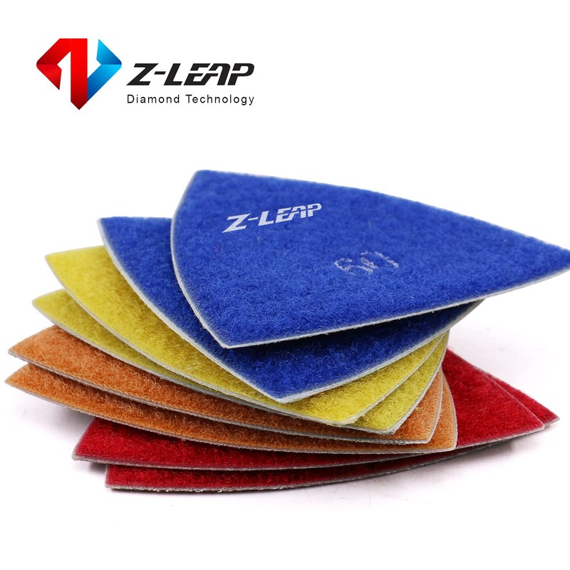 Z-LEAP Triangle Diamond Sandpaper Sheet Discs Sanding Pads for for