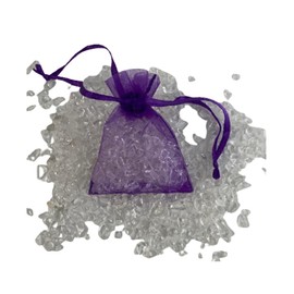 Full Moon Energy-Infused Clear Quartz Crystals in Organza Sachet Bag - Reiki-Enhanced for Manifesting, Amplified Intentions, Clarity & Focus, Vitality & Spiritual Elevation - 1pc by Moonwater Elixirs