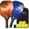 Hicober for Pickleball Paddles Set of 2,USAPA Approved Pickleball Rackets