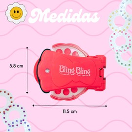 Mastery Brand Estampadora de Gemas para el Cabello con 180 Gemas, Juguetes para Niñas para el Cabello Bling Bling Cosplay para Ropa, Zapatos, Manualidades, Desarrolla la Creativad y Habilidades, Regalo de Pascua, Cumpleaños o Navidad