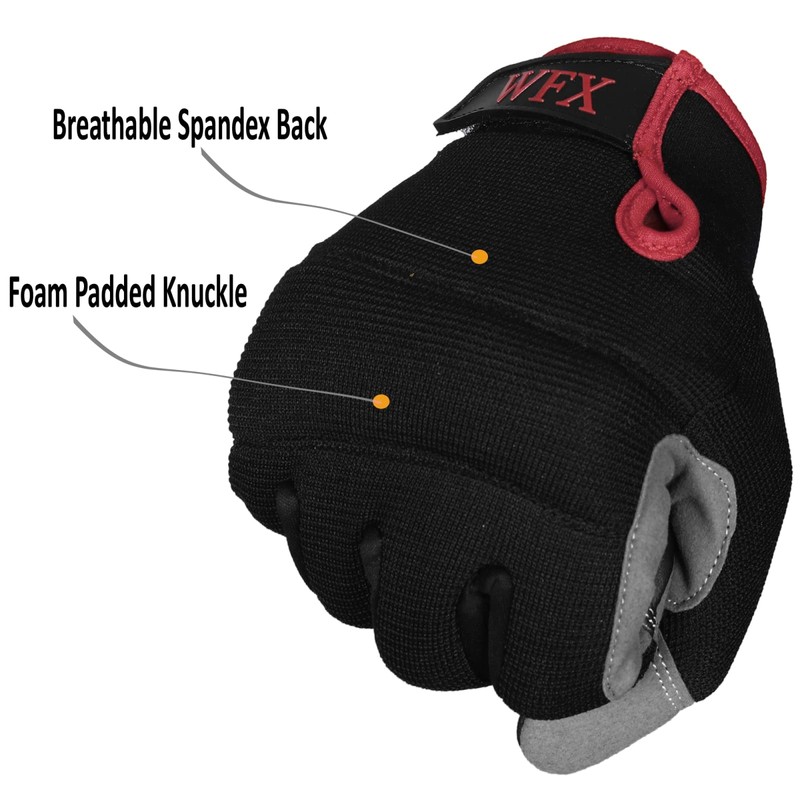 Mens Work Gloves Utility Touch Screen Breathable Spandex Rigger Padded