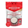 Arrowhead Mills Flour, Unbleached White, 95% Organic, 25 Pound Package